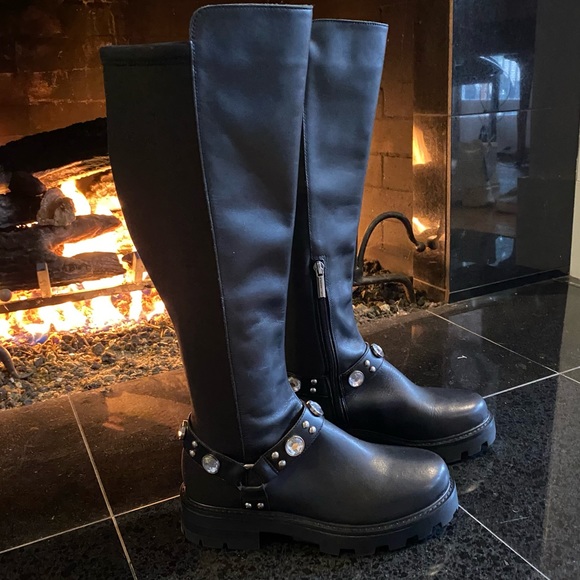 Karl Lagerfeld Milla Tall Pull On Boot SZ 7 or 9 or 9.5 NEW - Picture 2 of 11